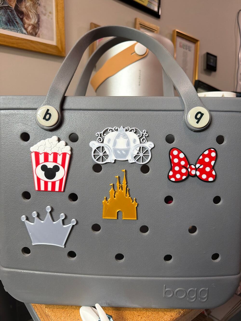 Lot of 5 Slightly Imperfect Disney themed Bogg Bag Charms